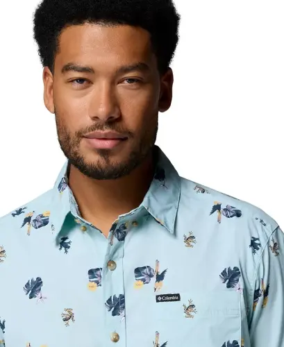 Men's Rapid Rivers Printed Shirt - MARINE LIG - 5