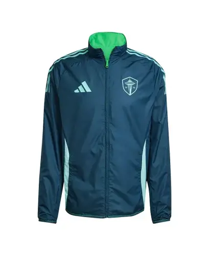 Men's Rave Green/Blue Seattle Sounders FC 2025 Anthem Reversible Full-Zip Jacket - Green, Blue - 3