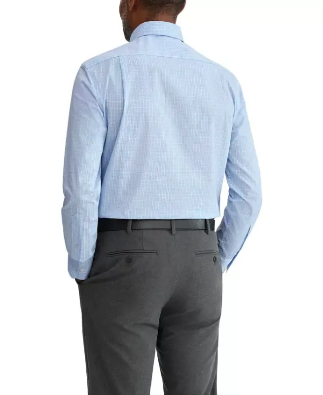 Men's Regular Fit Wrinkle Resistant Stretch Dress Shirt - Mist Multi - 2