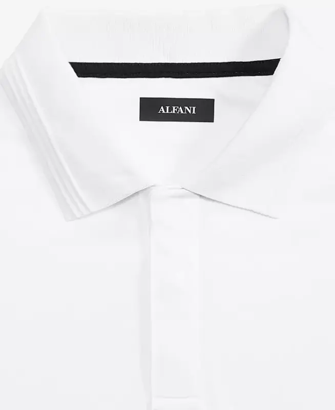 Men's Regular-Fit Mercerized Polo Shirt, Created for Modazone - Bright White - 7