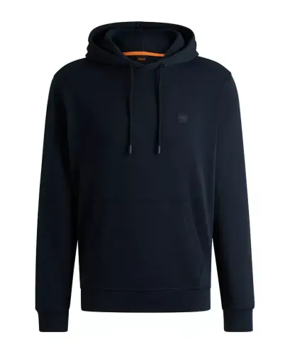 Men's Regular-Fit Cotton Terry Logo Patch Hoodie - 2