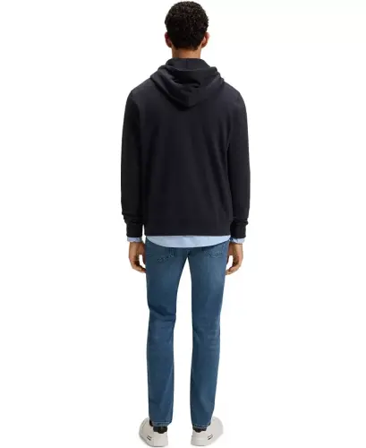 Men's Regular-Fit Cotton Terry Logo Patch Hoodie - 6