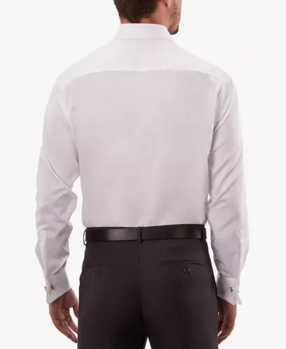 Men's Regular Fit Non-Iron Performance French Cuff Dress Shirt - CALVIN KLEIN (1)