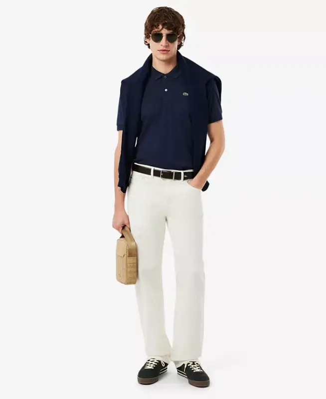 Men’s Regular Fit Soft Touch Short Sleeve Polo - 166 - Navy Blue - 2