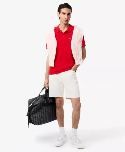 Men’s Regular Fit Soft Touch Short Sleeve Polo - 240 - Red - 2