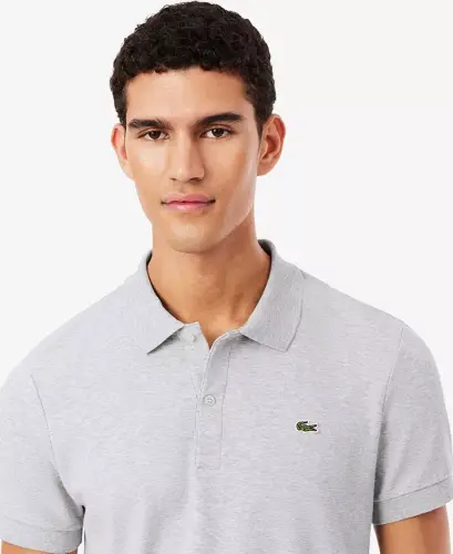 Men’s Regular Fit Soft Touch Short Sleeve Polo - CCA - Silver - 3