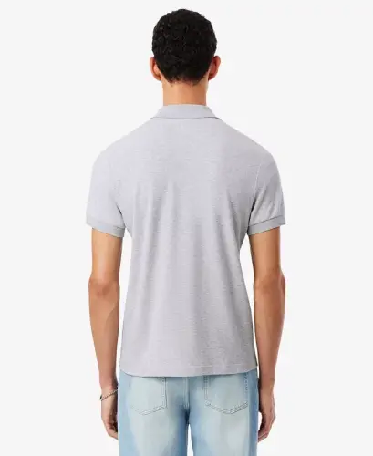 Men’s Regular Fit Soft Touch Short Sleeve Polo - CCA - Silver - 4