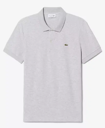 Men’s Regular Fit Soft Touch Short Sleeve Polo - CCA - Silver - 5