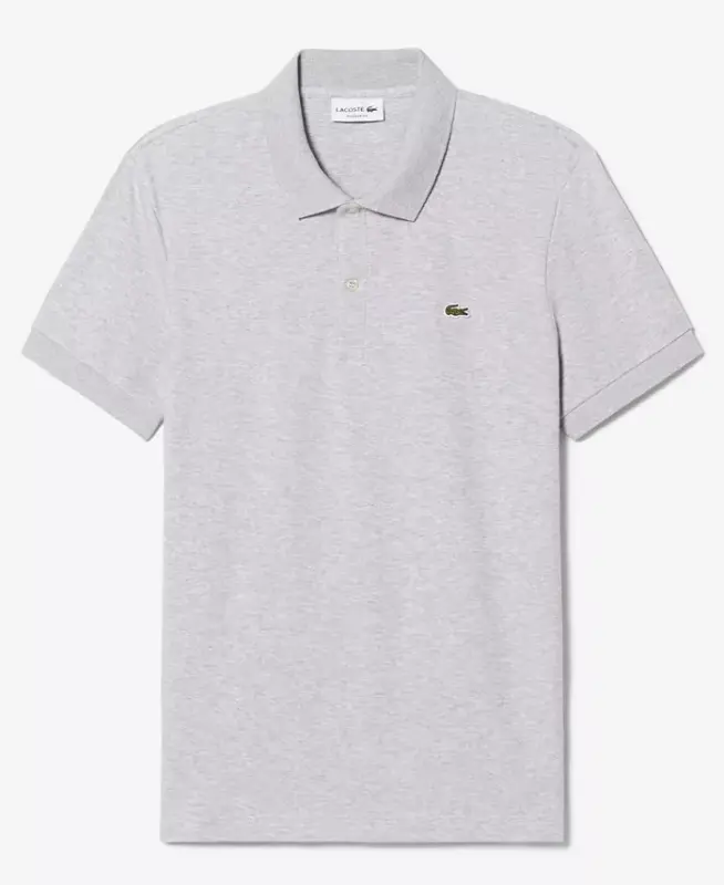 Men’s Regular Fit Soft Touch Short Sleeve Polo - CCA - Silver - 5