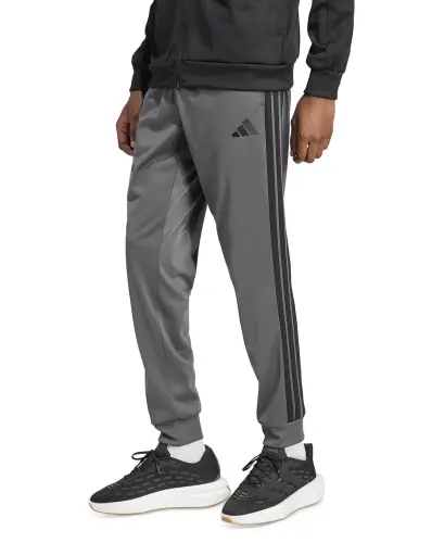 Men's 3-Stripes Tricot Regular Tapered Track Pants-Gresix/bla 