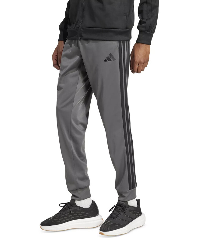 Men's 3-Stripes Tricot Regular Tapered Track Pants-Gresix/bla - ADIDAS