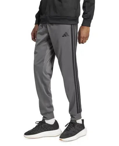 Men's 3-Stripes Tricot Regular Tapered Track Pants - Gresix/bla - 1
