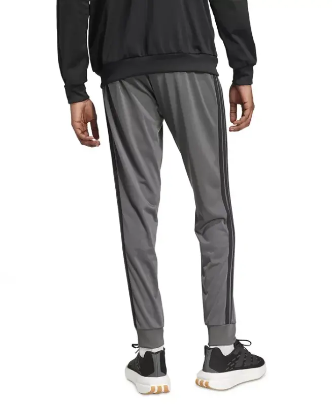 Men's 3-Stripes Tricot Regular Tapered Track Pants - Gresix/bla - 2