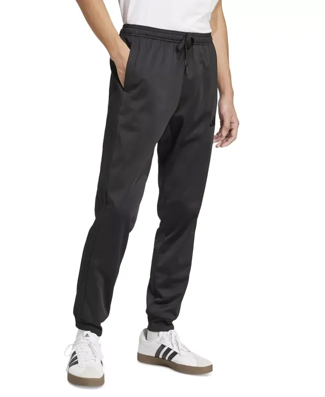 Men's Regular-Fit Tapered Stripe Track Pants-Black/blac - ADIDAS