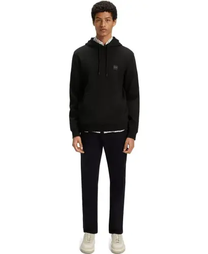 Men's Regular-Fit Cotton Terry Logo Patch Hoodie - HUGO BOSS (1)