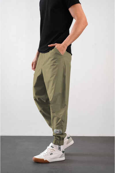 Erkek Relax Fit Kalıp Lastikli Paça Jogger Pantolon - 11