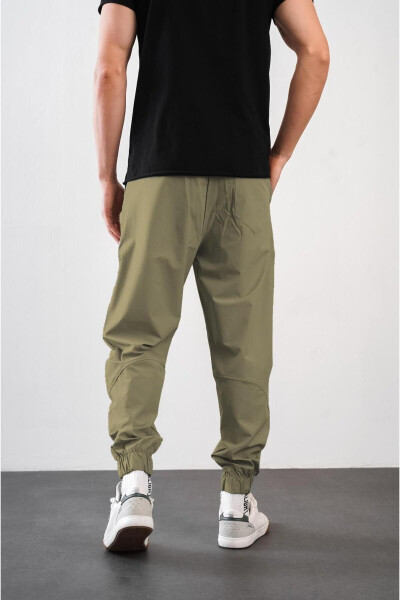 Erkek Relax Fit Kalıp Lastikli Paça Jogger Pantolon - 9