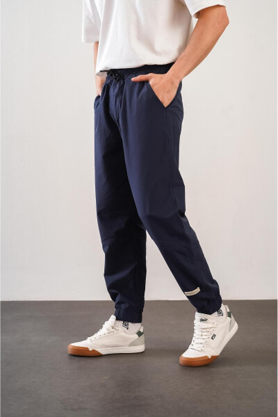 Erkek Relax Fit Kalıp Lastikli Paça Jogger Pantolon - 8