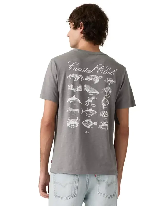 Erkek Relaxed-Fit Logo Baskılı Tişört - PEARL - 2