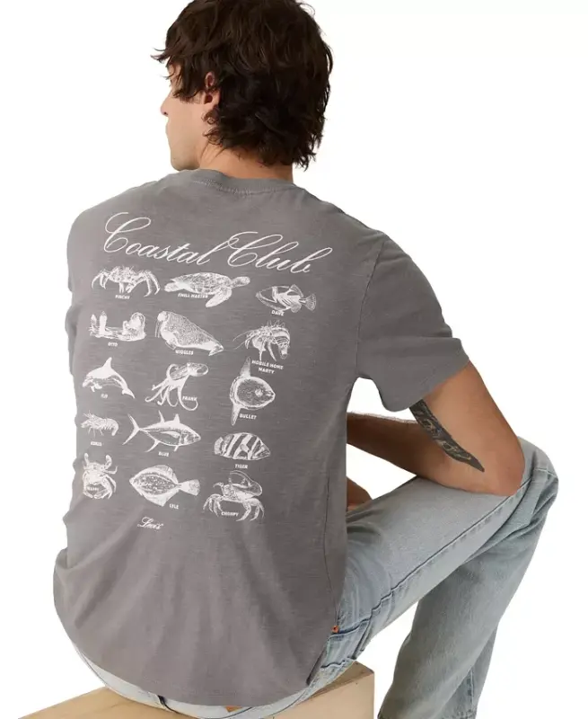 Erkek Relaxed-Fit Logo Baskılı Tişört - PEARL - 3