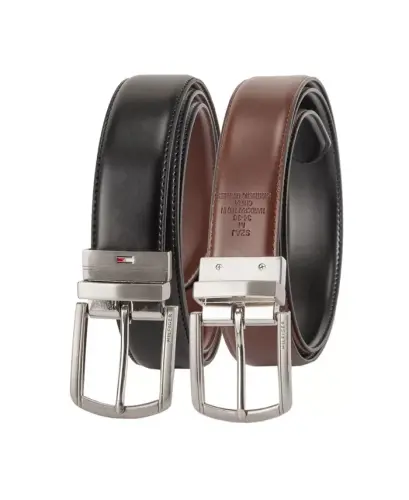 Men's Reversible Textured Stretch Casual Belt, Created for Modazone - Black/Brown - 3