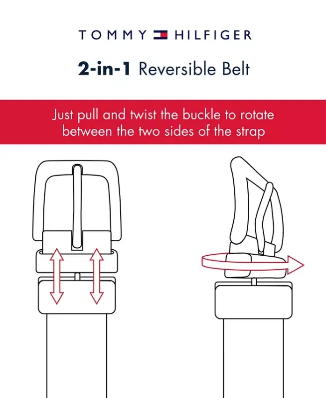 Men's Reversible Textured Stretch Casual Belt, Created for Modazone - Black/Brown - 6