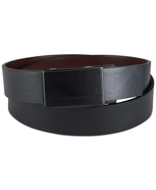 Men's Reversible Compression Buckle Belt, Created for Modazone - ALFANI