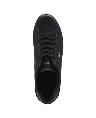 Men's Rezz Lace Up Low Top Sneakers - All Black - 4