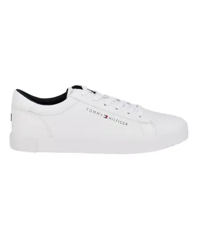 Men's Ribby Lace Up Fashion Sneakers - White - TOMMY HILFIGER (1)
