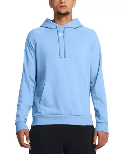 Men's Rival Logo Embroidered Fleece Hoodie - Carolina Blue 