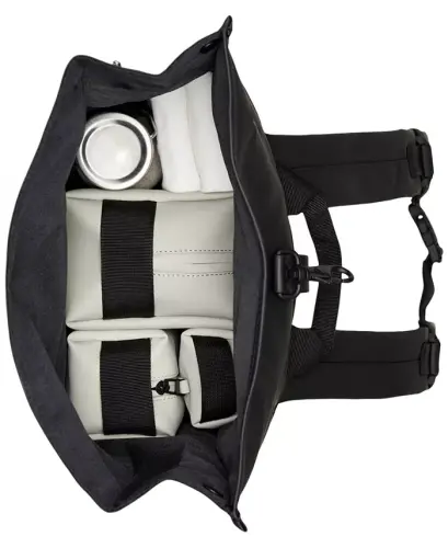 Men's Rolltop Rucksack Bag - Black - 3