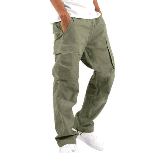 Erkek Rüzgarlık Pantolon Erkek Jogger Fermuarlı Cepler Slim Fit Keten Pantolon Erkek Denim Esnek Jogger Koşu Jogger - 2