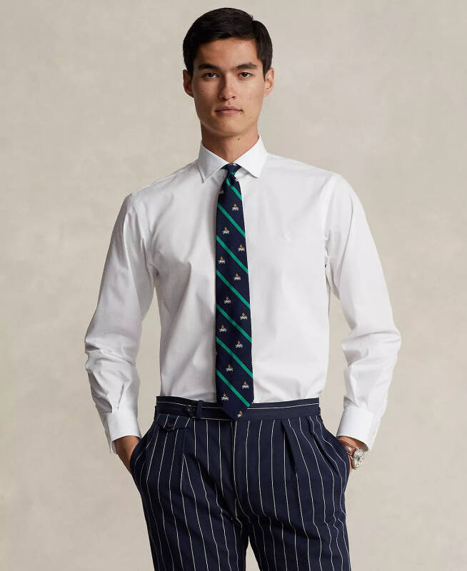 Men's Purepress Cotton Oxford Shirt - White/White - 2