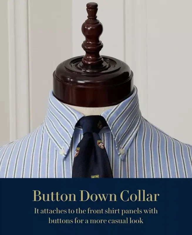 Men's Purepress Cotton Oxford Shirt - True/Blue White - 6