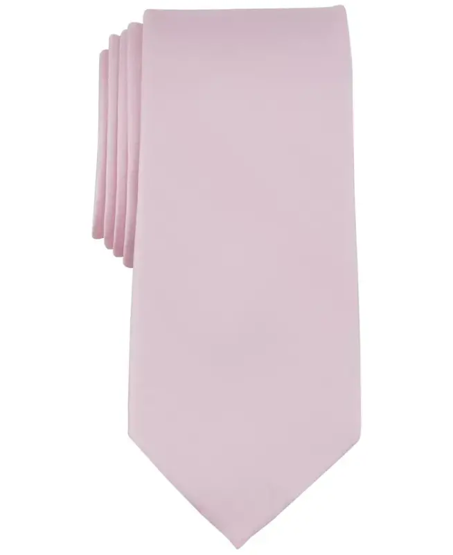 Men's Sapphire Solid Tie - Pink - 1