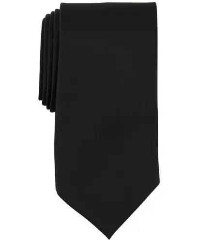 Men's Sapphire Solid Tie - Black 