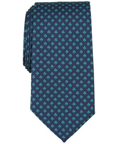 Men's Shamrock Tie, Created for Modazone - Navy - CLUB ROOM