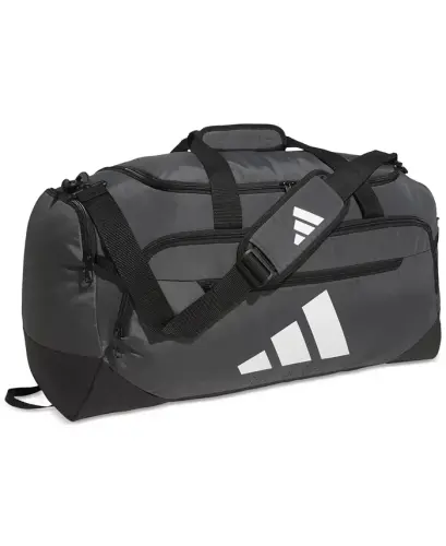 Men's Defender Logo Duffel Bag-Team Dark Grey 