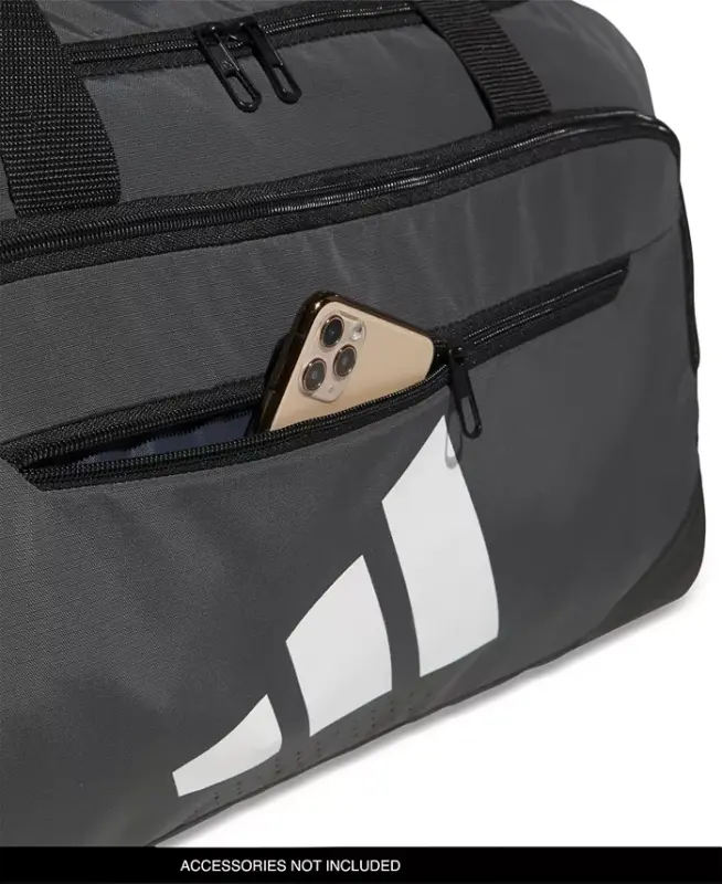 Men's Defender Logo Duffel Bag-Team Dark Grey - 4