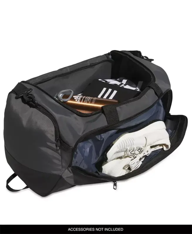 Men's Defender Logo Duffel Bag-Team Dark Grey - 4