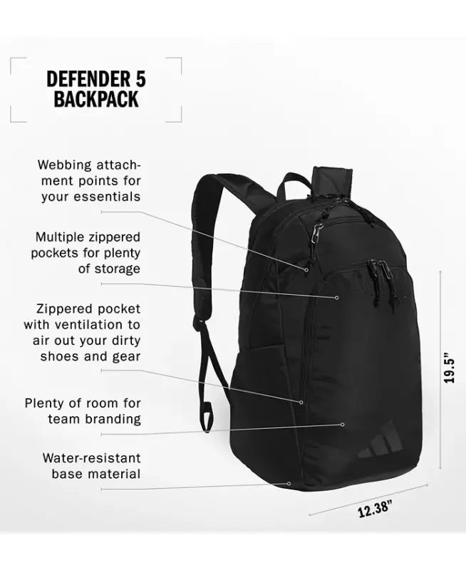Men's Defender 5 Backpack - Black - 5