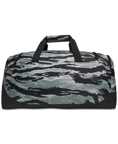 Men's Defender Logo Duffel Bag-Essential Camo Silver Green-black/black - 2
