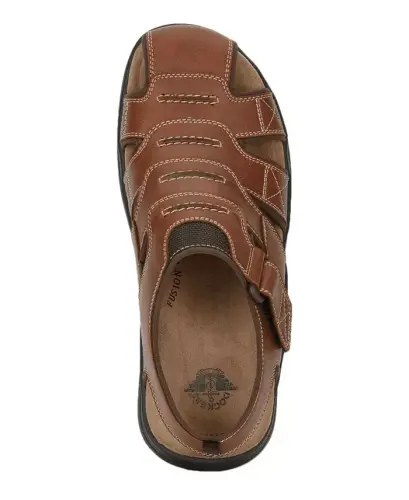Men's Searose Closed-Toe Fisherman Sandals - Rust - 4