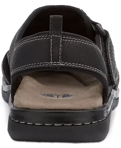 Men's Searose Closed-Toe Fisherman Sandals - Black - 4