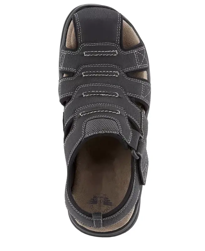 Men's Searose Closed-Toe Fisherman Sandals - Black - 5