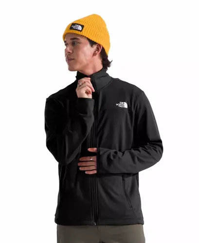 Men's Cedar Trail Grid Fleece Full Zip Jacket - Black - 1