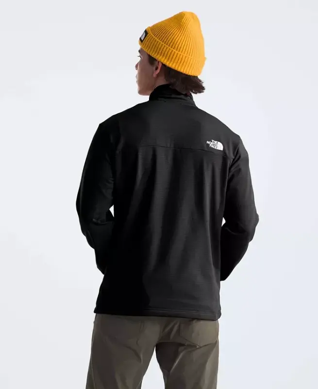 Men's Cedar Trail Grid Fleece Full Zip Jacket - Black - 2