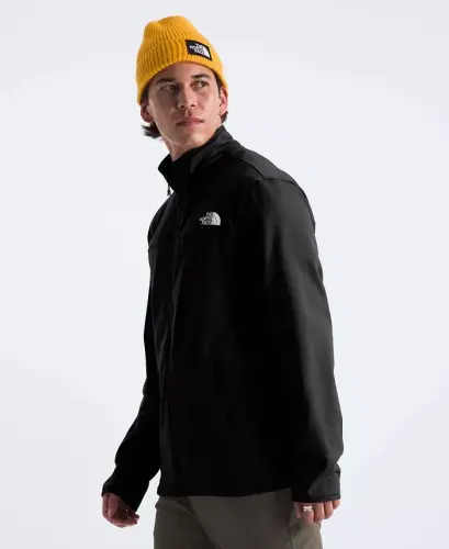 Men's Cedar Trail Grid Fleece Full Zip Jacket - Black - 4