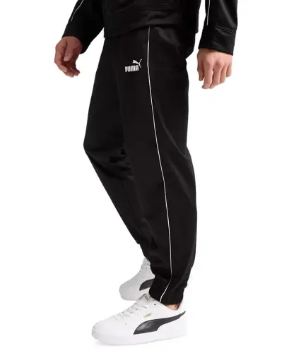 Men's Piped Tricot Joggers - Black - 2