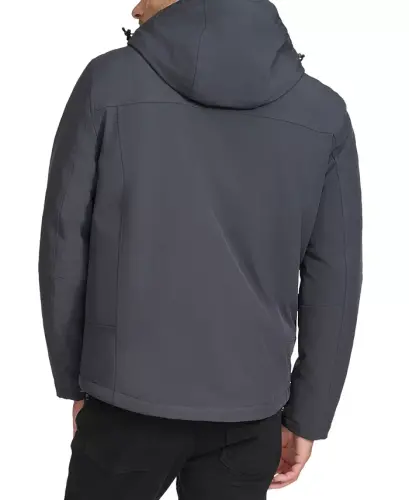 Men's Sherpa Lined Infinite Stretch Soft Shell Jacket -Iron - CALVIN KLEIN (1)